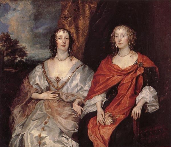 Anthony Van Dyck Anna Dalkeith,Countess of Morton,and Lady Anna Kirk oil painting image